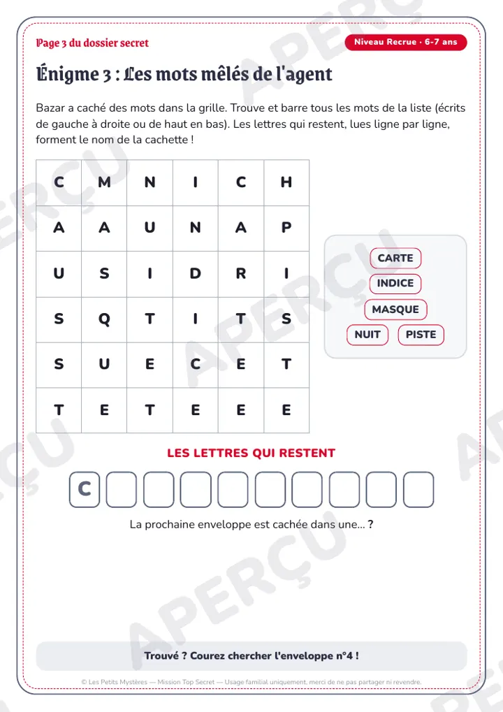 Aperçu du jeu