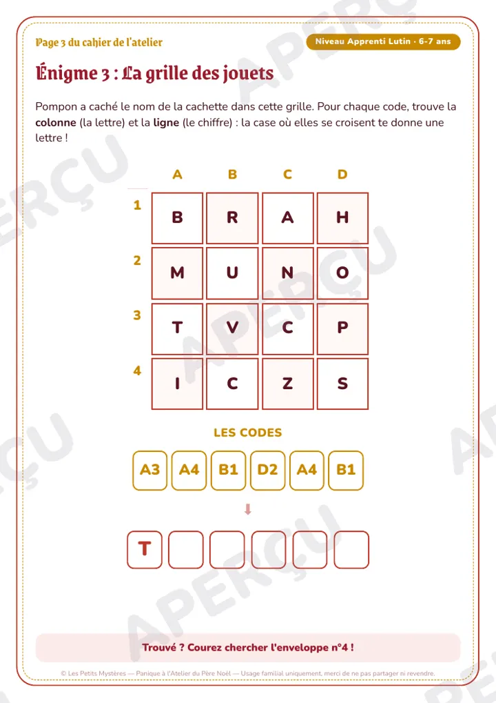 Aperçu du jeu