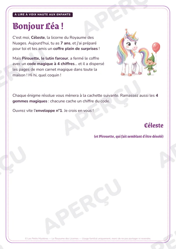 Aperçu du jeu