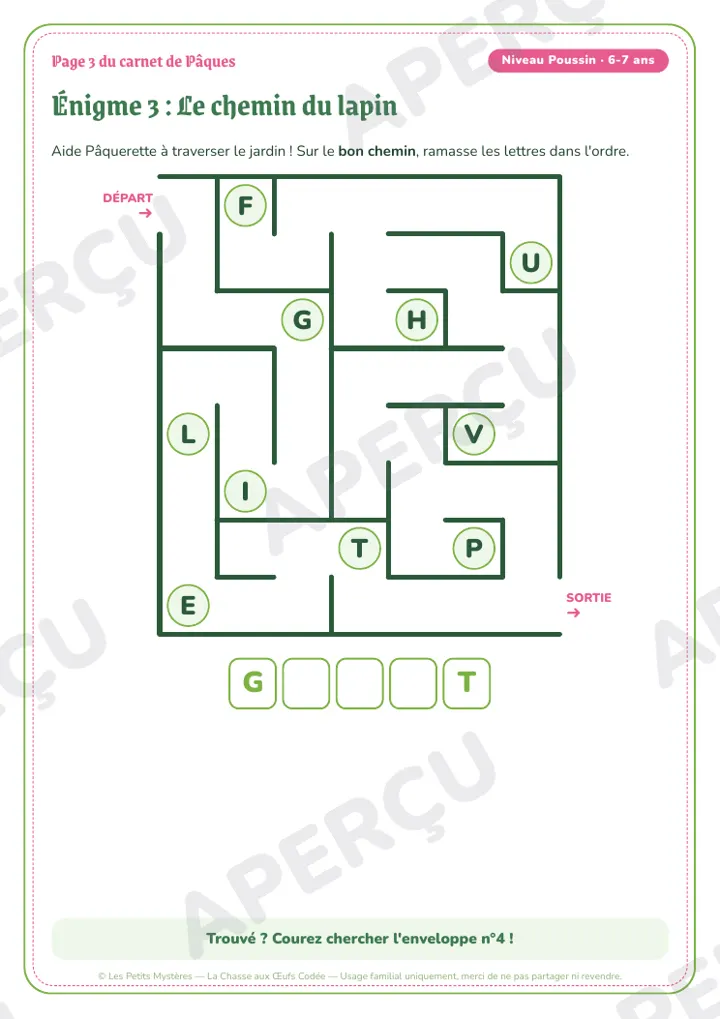 Aperçu du jeu