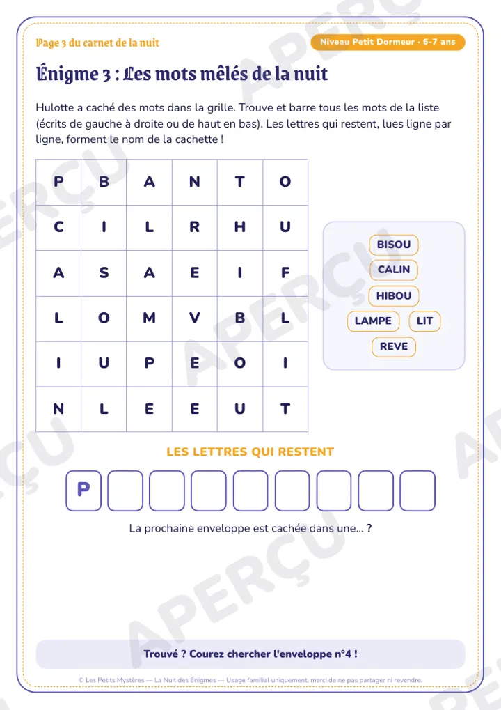 Aperçu du jeu